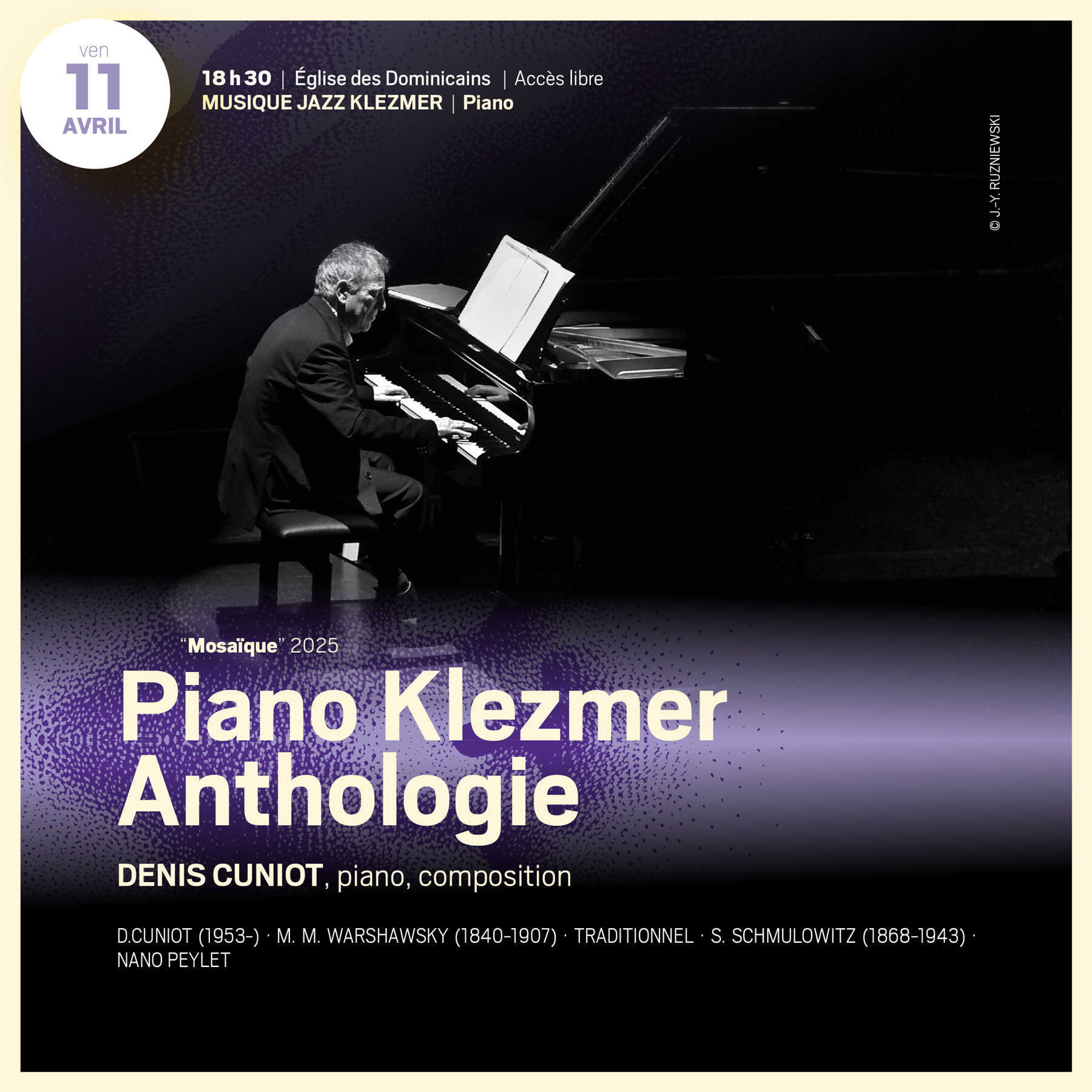 11 avril · Piano Klezmer Anthologie