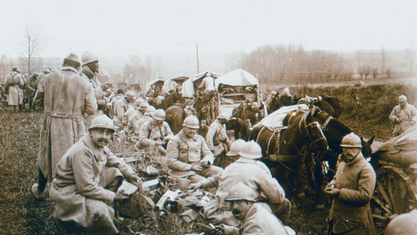 En route pour la Somme en mars 1918 (Coll. Charbonnier)