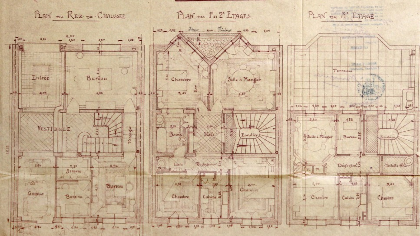 Immeuble de Félix Mercader pour lui-même, 1931, 4 boulevard Félix Mercader. Plans : AVP 4O/81 (470).