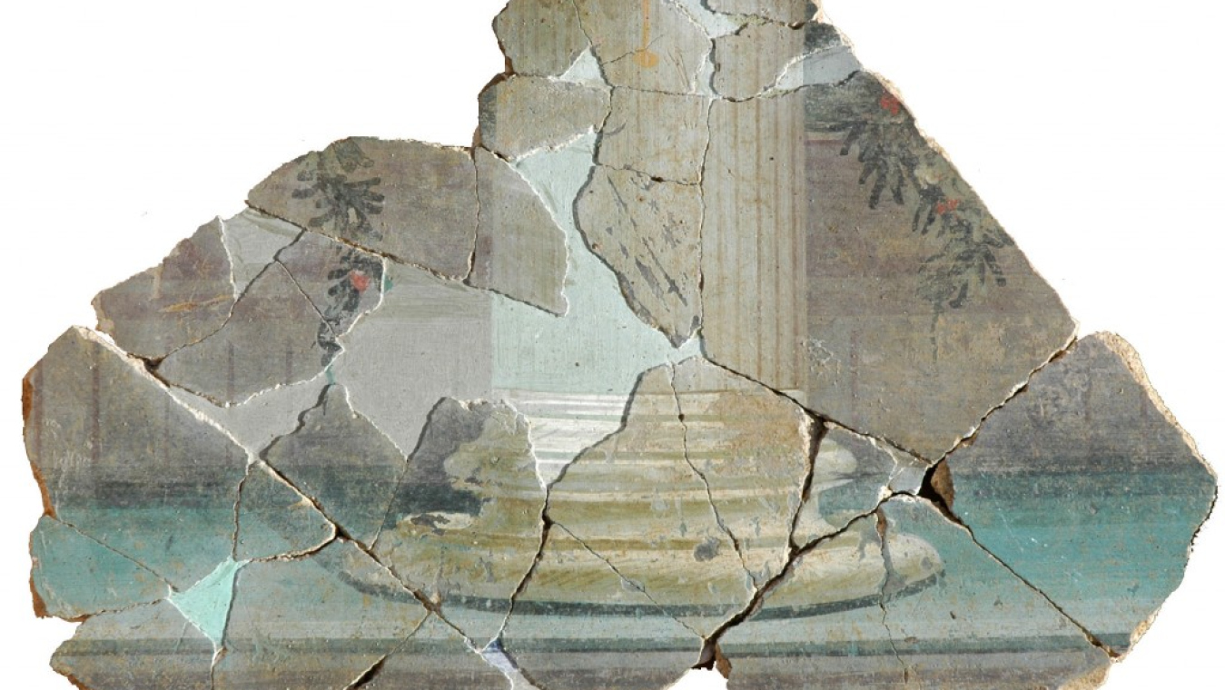 Peinture murale en trompe l’œil « Colonne »