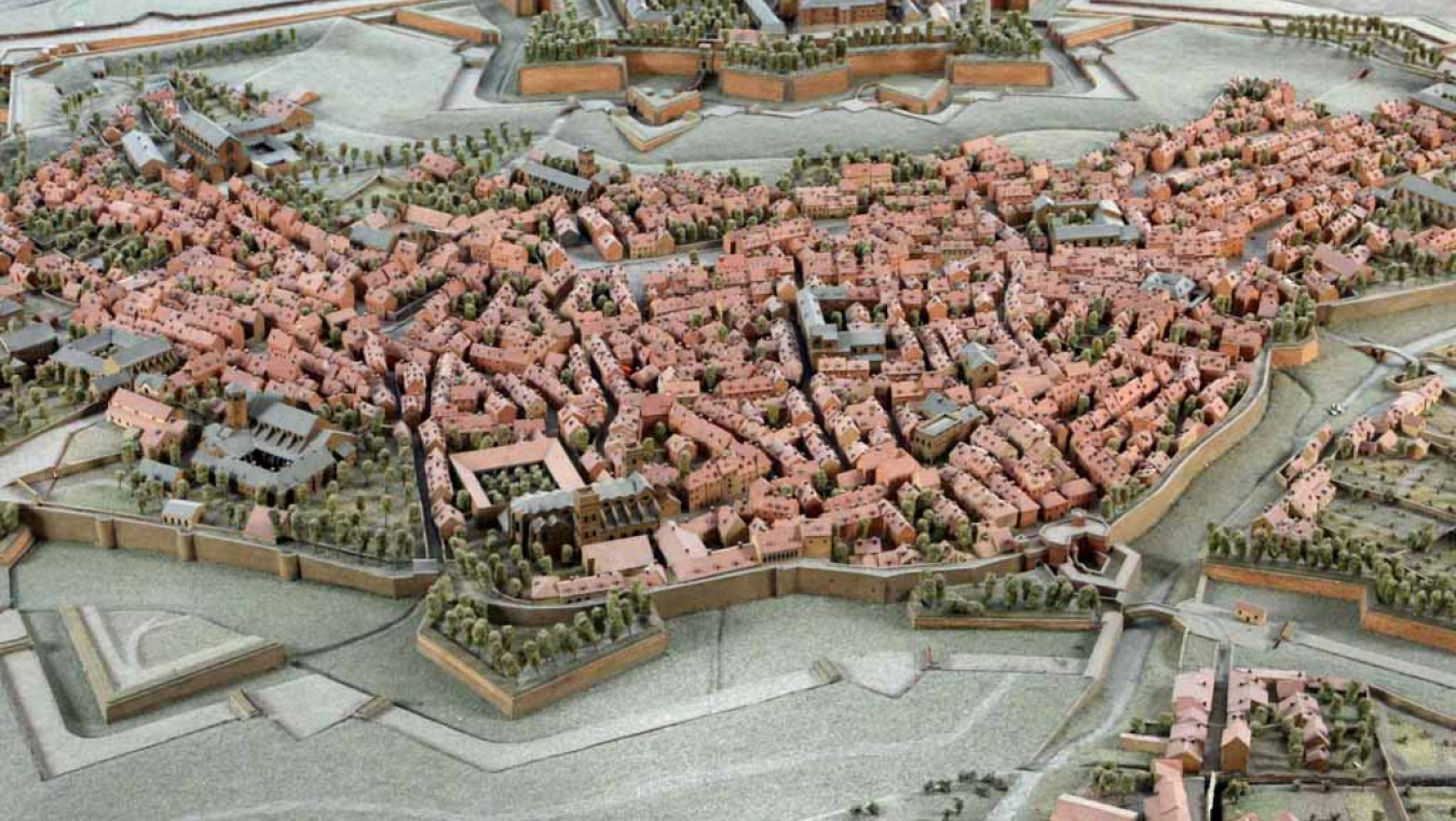 Copie du plan-relief de Perpignan de la fin du XVIIe siècle