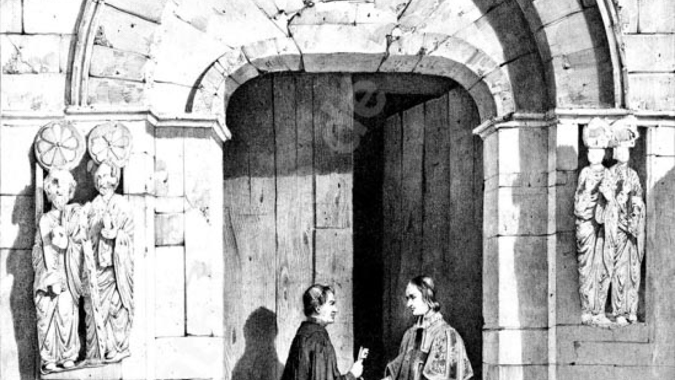 Le portail incomplet en 1835 (Oscar Gué dans Voyages pittoresques dans l'ancienne France de Taylor, Nodier et Cailleux) Voyages