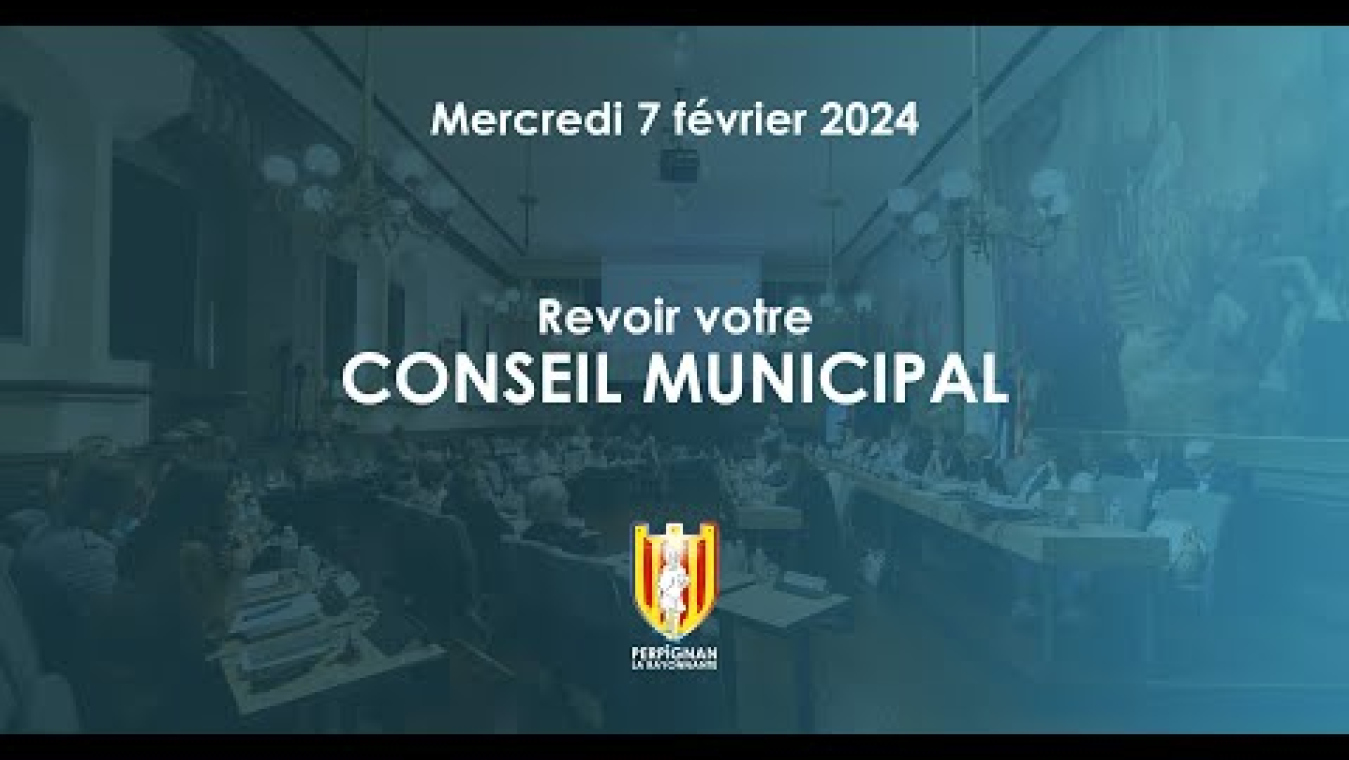 Image d'aperçu de la vidéo "Diffusion du conseil municipal du 07/02/2024".