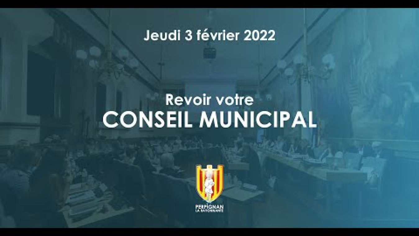 Image d'aperçu de la vidéo "Conseil municipal du 03 février 2022".