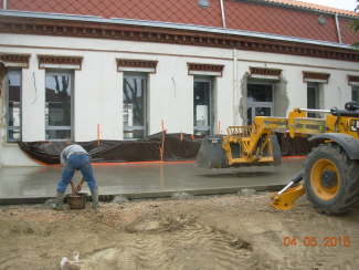 Travaux des abords de la mairie