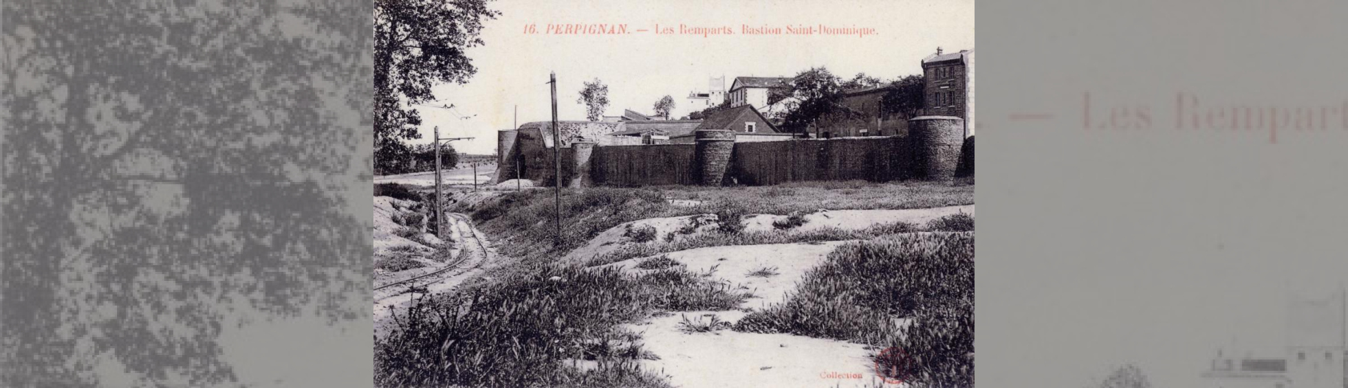 Les tours rondes devant la poudrière et le bastion Saint Dominiqe