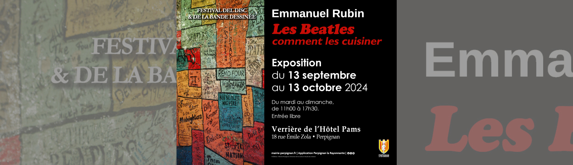 Photo N°1 : EXPOSITION "LES BEATLES, COMMENT LES CUISINER"