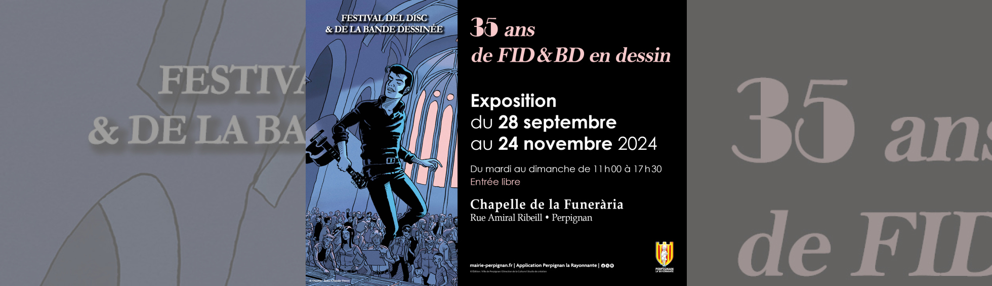 Photo N°1 : EXPOSITION "35 ANS DE FID&BD EN DESSIN"