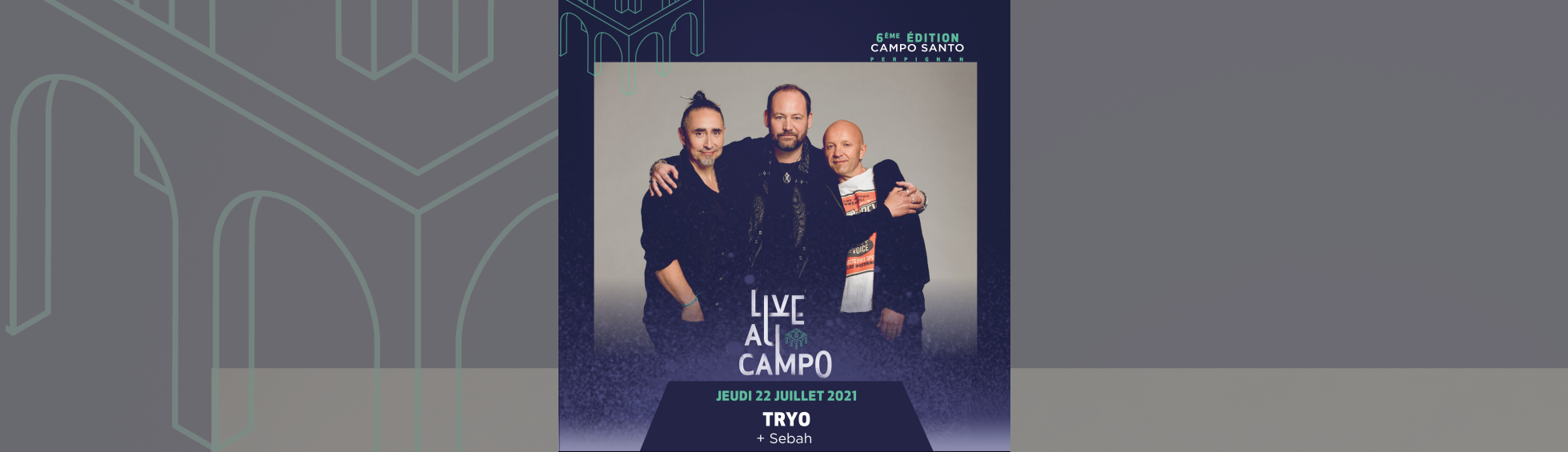 affiche concert Tryo - photo couleur du groupe Tryo 