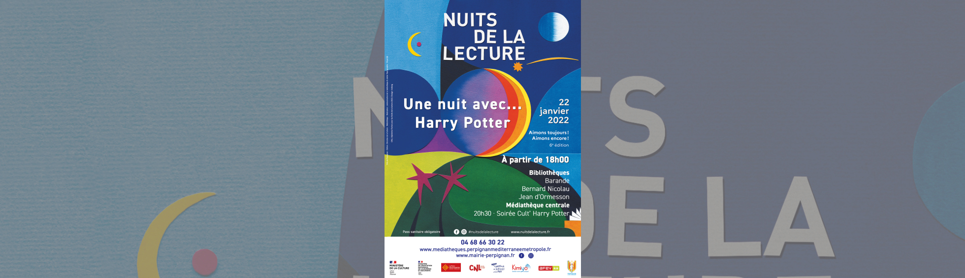 affiche la nuit de la lecture 