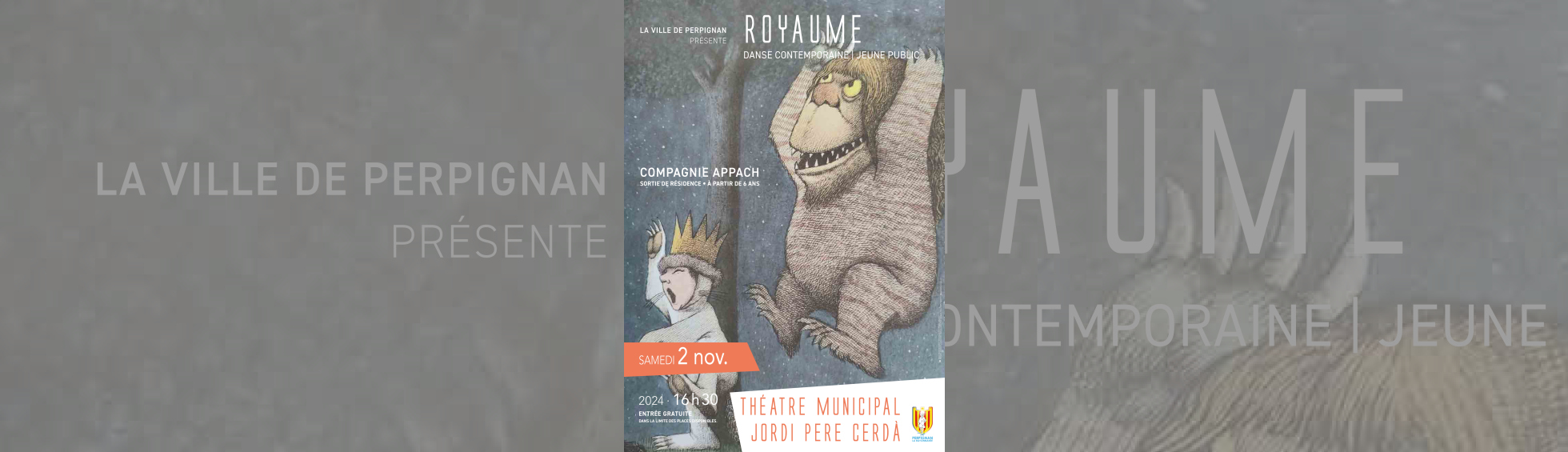 "Royaume" par la compagnie Appach - Affiche dessin Monstres