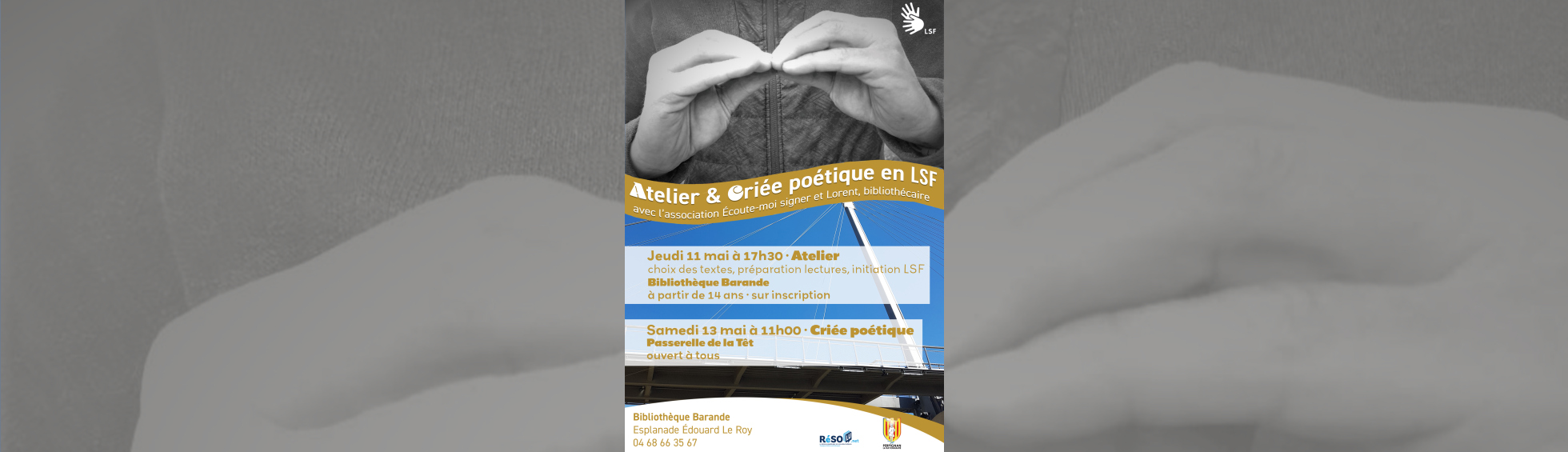 Atelier & criée poétique en LSF