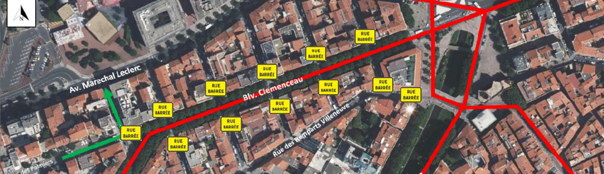 Grande Parade : secteur CLEMENCEAU