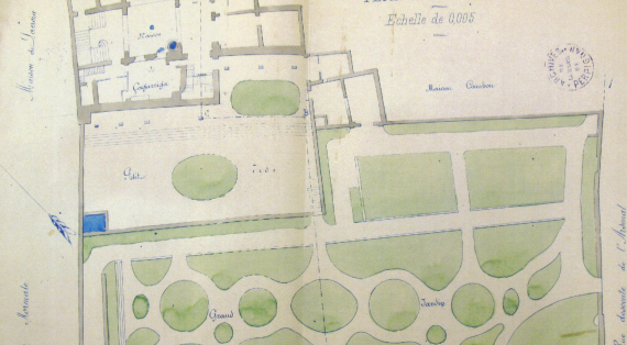 Plan de l'hotel et des jardins 