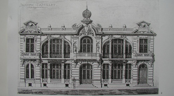 Plan:S'inspirant des façades d'opéra:2 grandes baies avec colonnes et 3 éléments en saille