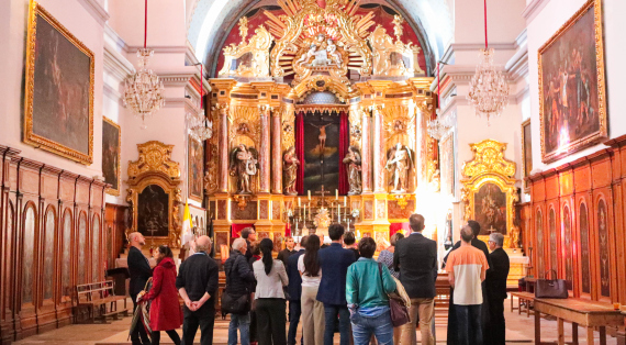 Présentation des tableaux restaurés et accrochés en l'Église Saint Jacques