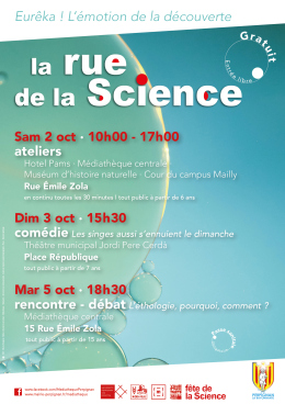 Visuel La Rue de la Science 2021- détail du programme 