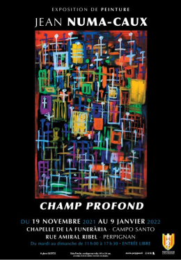 Affiche Exposition "Champ Profons" de Jean Numa-Caux