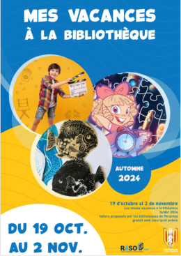 Affiche Mes Vacances à la Bibliothèque