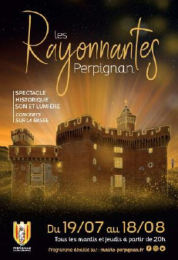 affiche visuel Rayonnantes - dessin du castillet